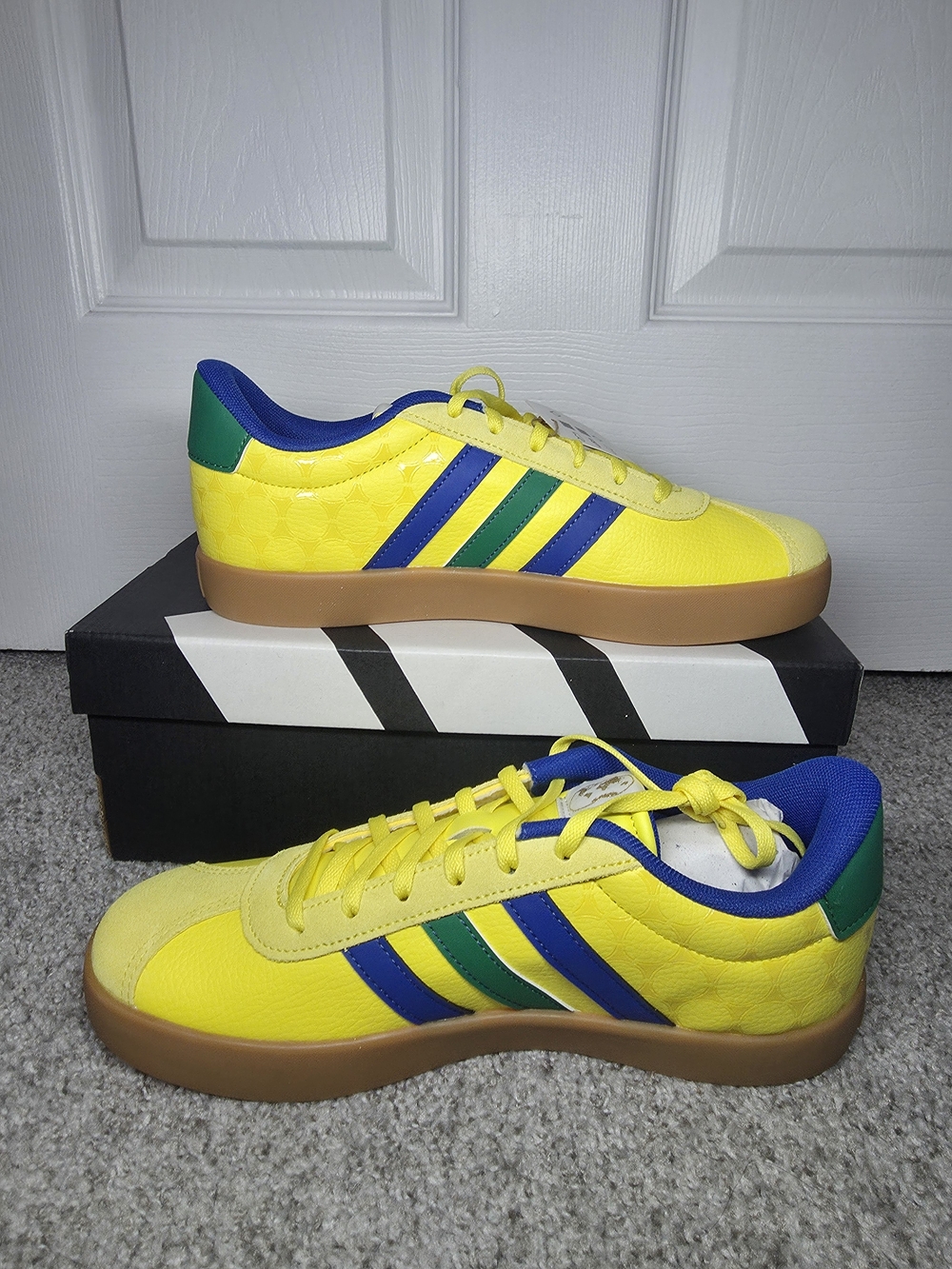adidas Yellow Blue Green Athletic Sneakers